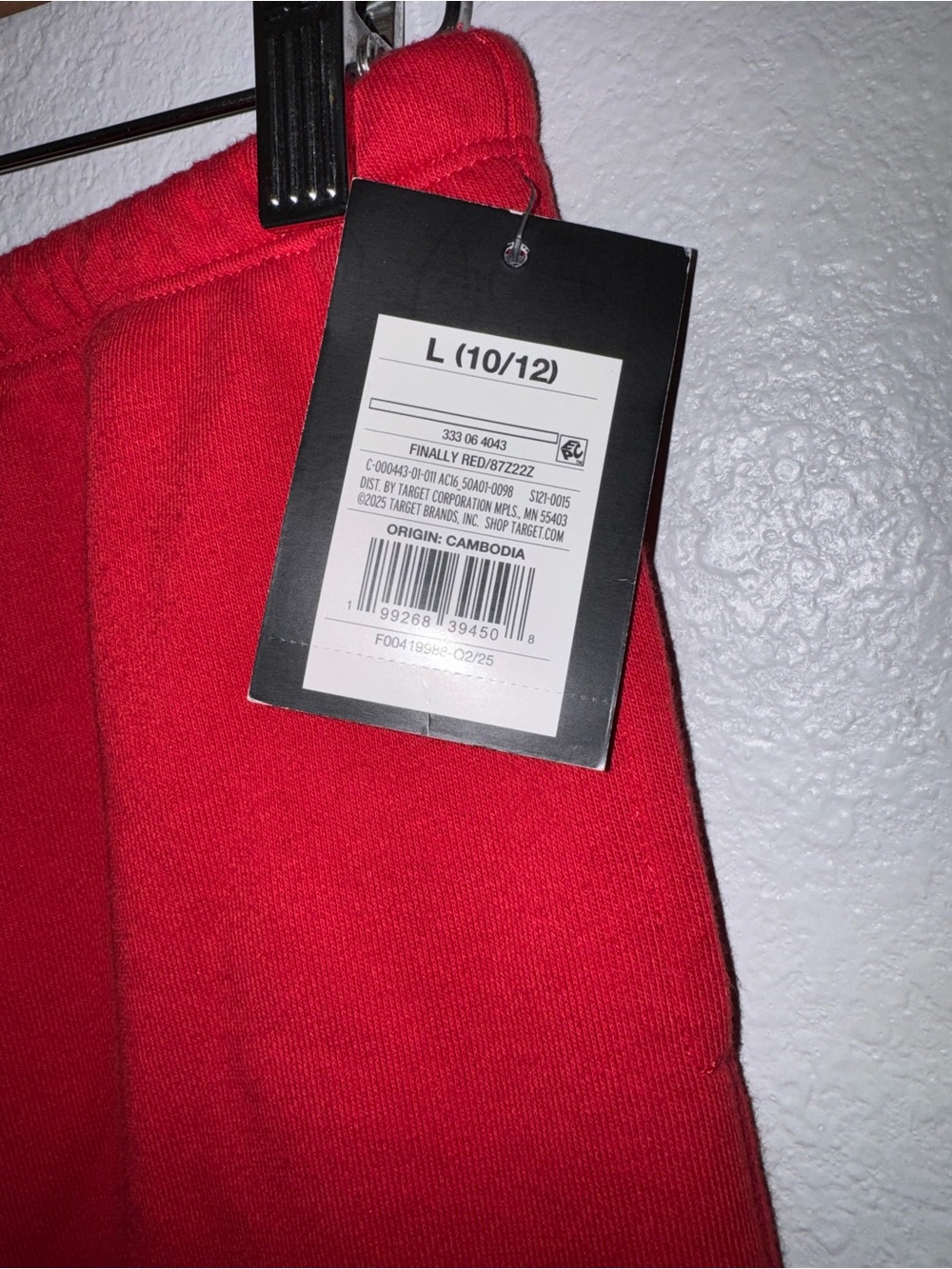 New Art Class Finally Red Drawstring Lounge Pants Girls L (10/12) - Picture 2 of 11